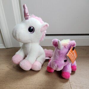 Two new small Unicorn stuffies
